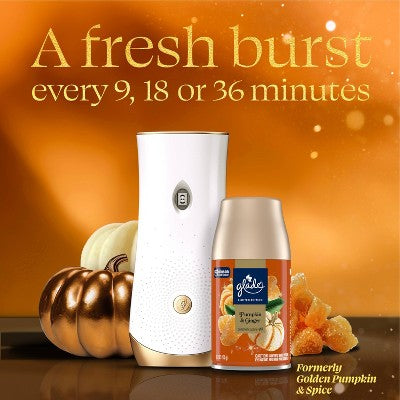Glade Automatic Air Freshener Room Spray Holiday Scent Refill - Pumpkin & Ginger - 6.2 oz