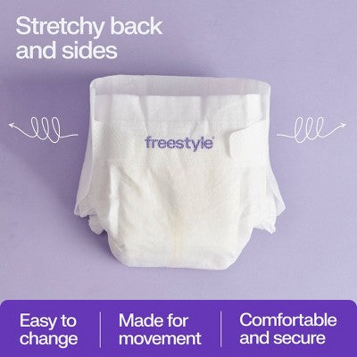 Freestyle Total Chlorine Free 14x Better Absorption Hypoallergenic Baby Diapers- Size 1- 80 ct