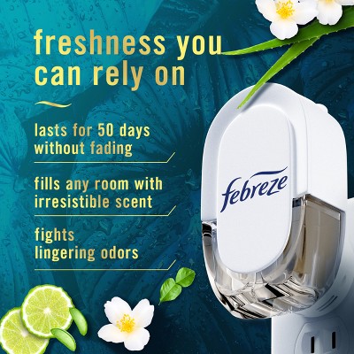 Febreze Luxe Plug Dual Refill Air Freshener - Rainforest - 1.75 fl oz/2ct
