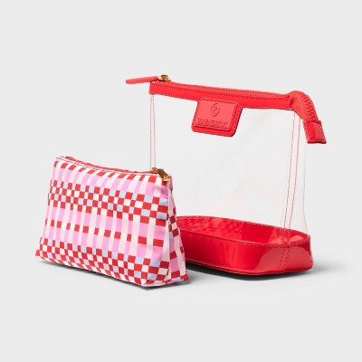 Sonia Kashuk 2 in 1 Makeup Travel Bag - Pink Plaid