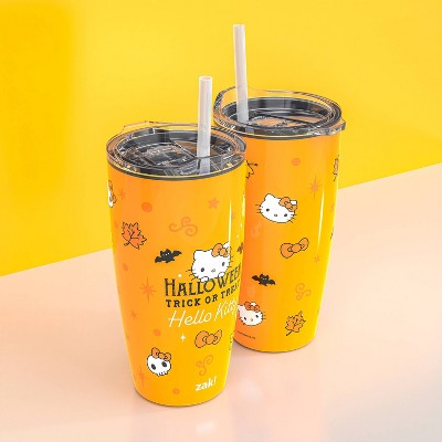 Zak Designs 20 fl oz Halloween Straw Tumbler Hello Kitty