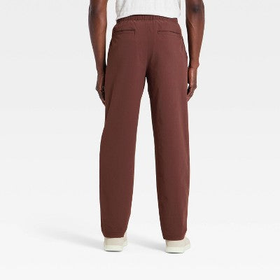 Men's E-Waist Pull-On Pants - Goodfellow & Co Brown L