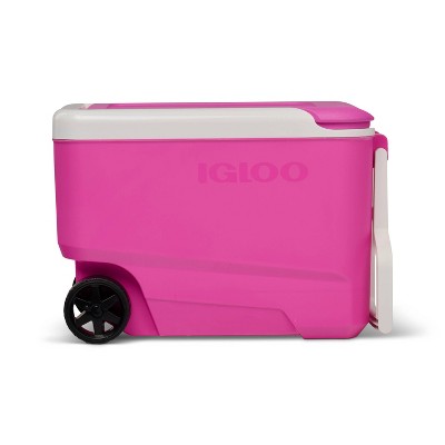 Sun Squad Wheelie 53 Cans/38qt Rolling Cooler - Pink Fizz (LOCAL PICKUP ONLY)