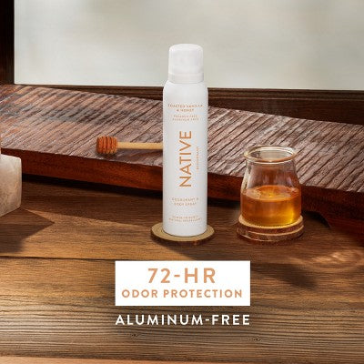 Native Limited Edition Fall Getaway Deodorant Spray - Toasted Vanilla & Honey - 3.5 fl oz