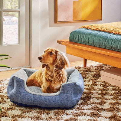 Basic Cuddler Dog and Cat Bolster Bed - Boots & Barkley S