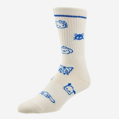 Men's Sanrio Crew Socks - Off-White 6-12