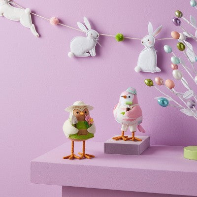 Featherly Friends 'Scribble' Easter Figurine - Spritz