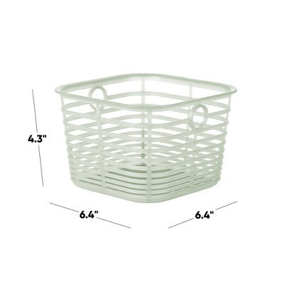 Aria Jelly Decorative Basket XS Green - Brightroom