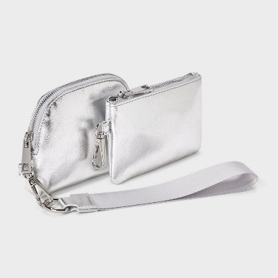 Girls' Wristlet Pouch - art class Silver