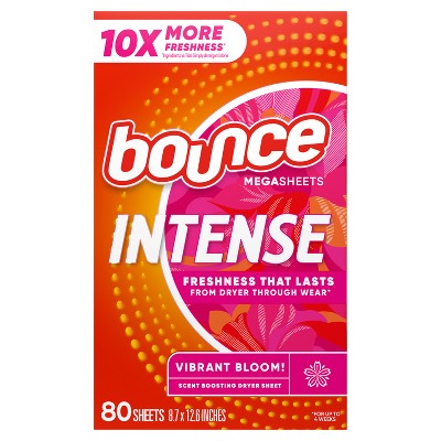 Bounce Vibrant Blooms Intense Dryer sheets - 80ct