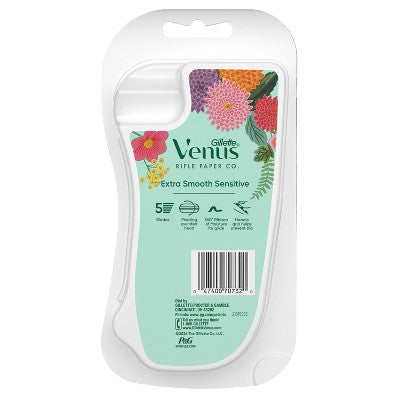 Venus + Rifle Paper Co. Extra Smooth Sensitive 5-Blade Women's Disposable Razors - 2ct