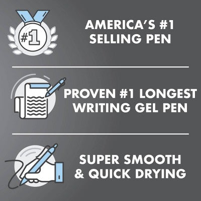 Pilot 3pk G2 Gel Pens Fine Point 0.7mm Black Ink