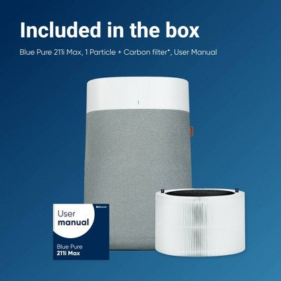 Blueair Pure 211i Max HEPA Air Purifier, 3000 sq. ft. Coverage, Smartphone App Control (LOCAL PICKUP ONLY)