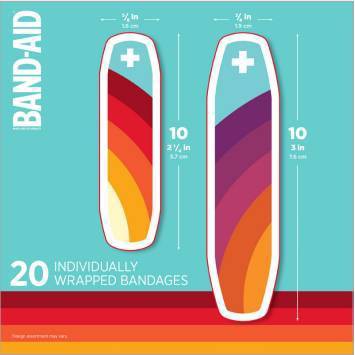 Band-Aid Adhesive Bandages - Designer Art - Assorted Sizes - 20ct