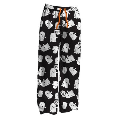 Men's Ghosts Knit Pajama Pants - Black S