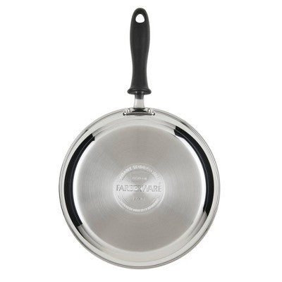 Farberware Reliance 2pc Stainless Steel Skillets: Dishwasher-Safe, Phenolic Handle, Induction Compatible