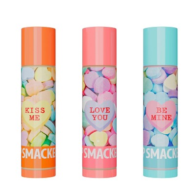Lip Smackers Mailbox Trio Tin - Candy Hearts - 3pc/0.42oz: Moisturizing, Balm, Translucent