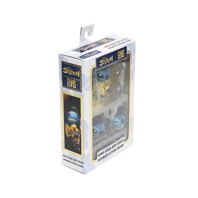 NECA Disney Lilo & Stitch Ultimate Gold Suit Elvis Stitch 7" Action Figure