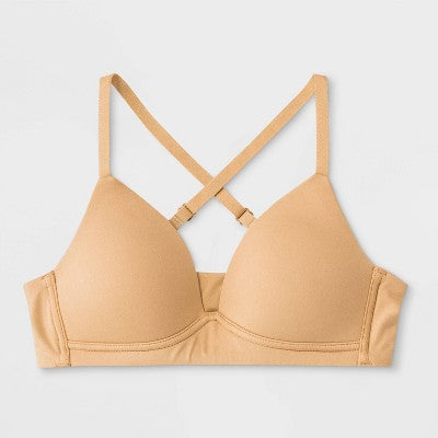 Maidenform Girls' Molded Triangle Padded Pullover Comfort Bra 36A