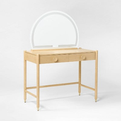 Vanity with Light Up Mirror, Storage Drawers and Power Strip - Threshold designed with Studio McGee (LOCAL PICKUP ONLY)