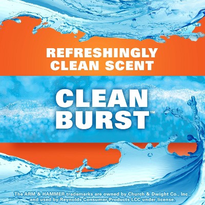 Hefty Ultra Strong Tall Kitchen Drawstring Clean Burst Trash Bags - 13 Gallon - 100ct