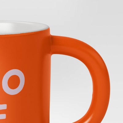 16oz Stoneware Sooo Fire Mug Orange - Room Essentials