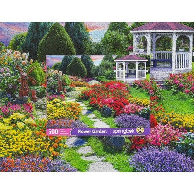 Springbok Flower Garden Jigsaw Puzzle - 500pc
