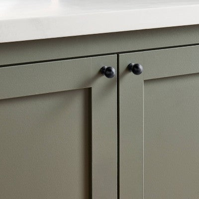 Traditional Cabinet Knobs Matte Black (Set of 2) - Hearth & Hand with Magnolia