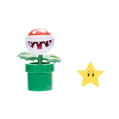 Nintendo Super Mario Piranha with Super Star Figure