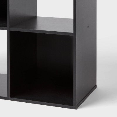 11" 12-Cube Book Shelf Black - Brightroom (LOCAL PICKUP ONLY)