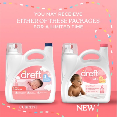 Dreft Baby Liquid Laundry Detergent, Fights Stains, Removes Odors, 64 Loads - 84 fl oz
