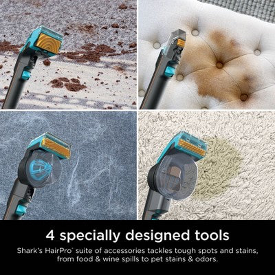 Shark StainStriker HairPro Pet Portable Carpet, Area Rug and Upholstery Cleaner for Pets Gray - PX251: Bagless, Electric, 3.5" Path, 12' Cord