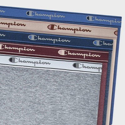 Champion Women's 5pk Cotton Stretch Iconic Essentials Boyshorts - S