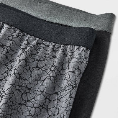 Men's Boxer Briefs 2pk - Goodfellow & Co Black L: Cotton-Spandex Blend, Mid Rise, Knit Fabric