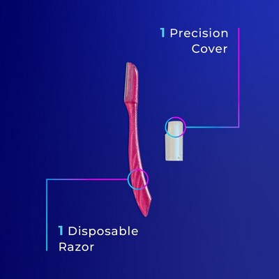 Schick Hydro Silk Touch-Up Dermaplaning Tool with Precision Cover, Travel Razor - Trial Size - 1 ct
