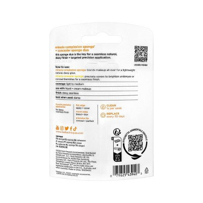 Real Techniques Miracle Complexion Sponge + Concealer Sponge Duo - 2pc