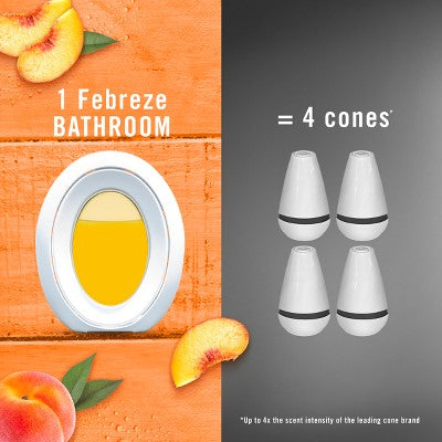 Febreze Bathroom Air Freshener Juicy Summer Peaches - 2ct