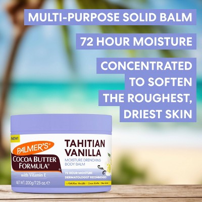 Palmer's Moisture Drenching Solid Hand and Body Lotion - Tahitian Vanilla - 7.25oz: Whole Body, Jar, Normal to Very Dry Skin