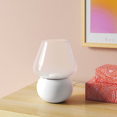 Mushroom Table Lamp White - Room Essentials