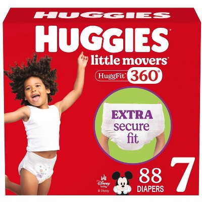 Huggies Little Movers 360 Pull On Diapers - Size 7 - 88ct