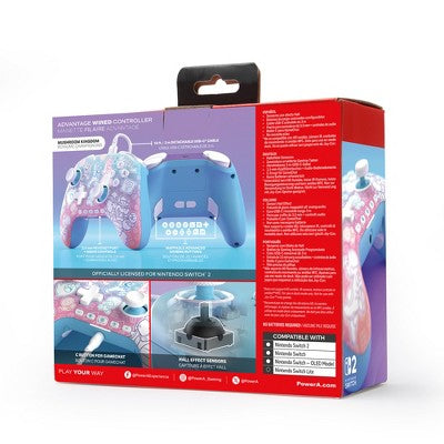 Advantage Wired Controller for Nintendo Switch 2 - Mushroom Kingdom