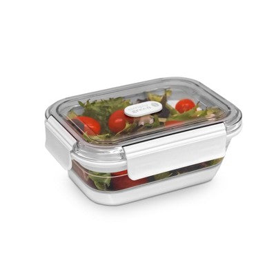 Simply Green 3.4 Cups Collapsible Silicone Rectangular Food Storage Container - Black