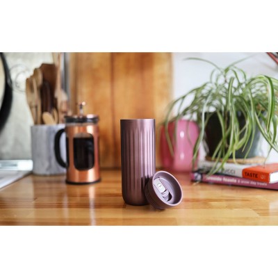 Ello 16oz Stainless Steel Travel Mug Mocha Metallic