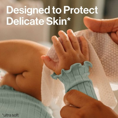 The Honest Company Clean Concious Sensitive Skin Baby Wipes - Balance Blues - 288ct: No Fragrance Added, Pull-Out Dispenser