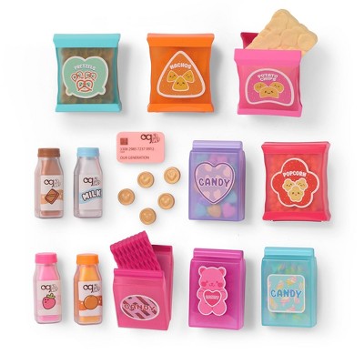 Our Generation Snacktime Fun Pink Vending Machine & Play Food Set for 18" Dolls