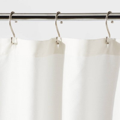 Leopard Glam Shower Curtain Ombre Gray - Threshold: 100% Cotton, Woven, Machine Washable, Buttonhole Top