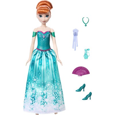 Disney Frozen Spin and Reveal Anna Fashion 12.5" Doll and Accessories with 11 Surprises