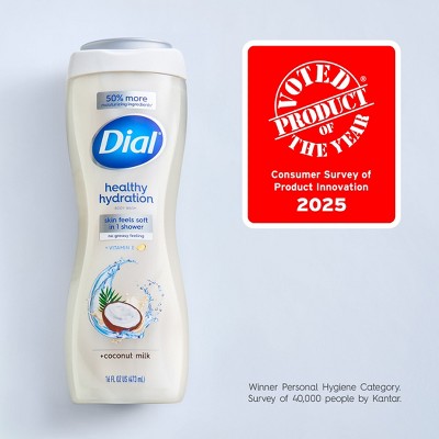 Dial Healthy Hydration Body Wash - Coconut Milk - 16 fl oz
