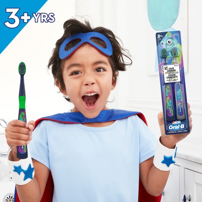 Oral-B Kids' Manual Toothbrush with Extra Soft Color Changing Bristles - 2ct