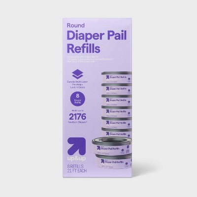 Diaper Pail Refill Bags - 8pk - up&up